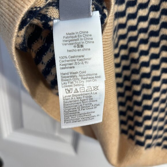 J. Crew Cashmere jacquard V-neck sweater-vest - Picture 5 of 5